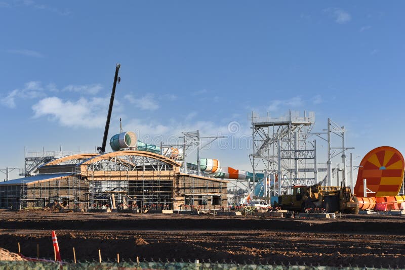 Construction of Wet N Wild in Las Vegas, NV on April 14, 2013