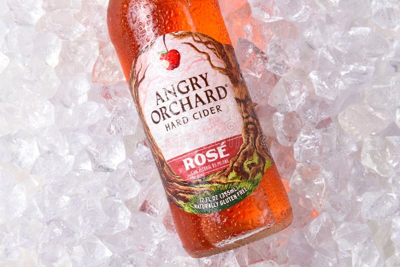 Anrgy Orchard Rose Hard Cider Closeup