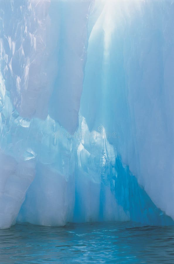 Sun shining through iceberg. Sun shining through iceberg