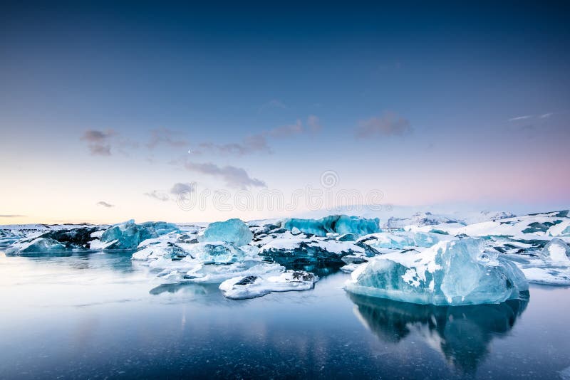 Ice lagoon - Jokulsarlon, South Iceland. Ice lagoon - Jokulsarlon, South Iceland.