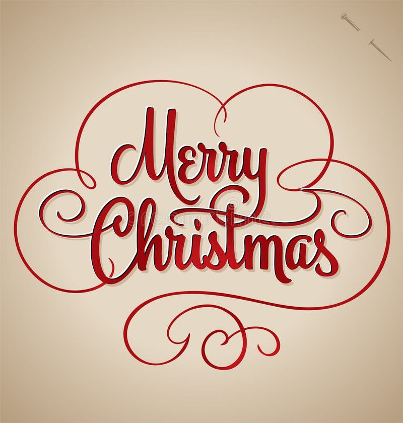 Iscrizione della mano di Buon Natale (vettore) illustrazione di stock Iscrizione della mano di Buon Natale (vettore) illustrazione di stock