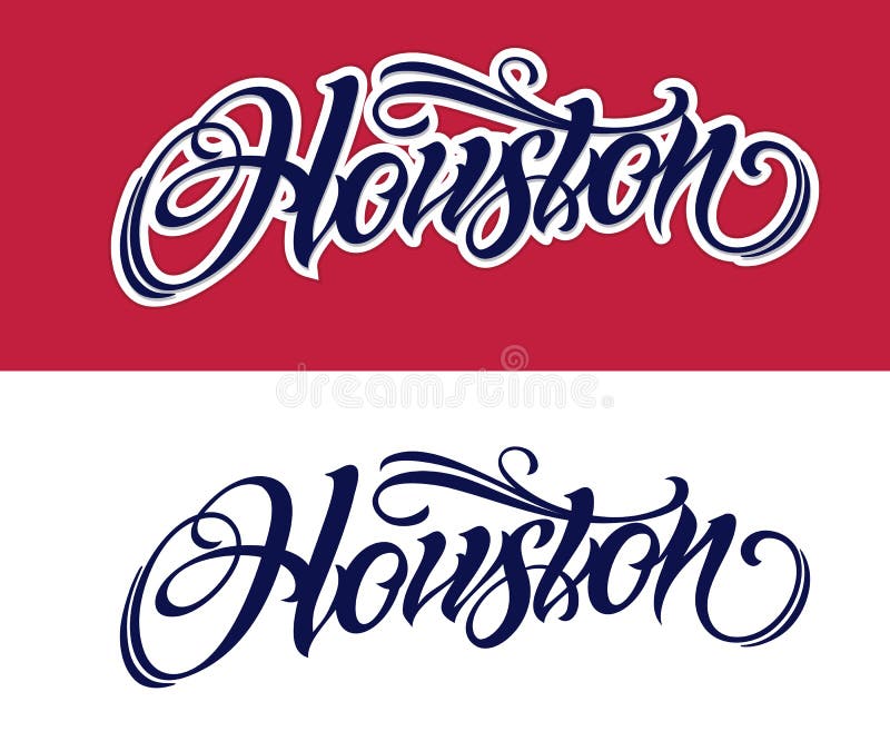 Iscrizione di Houston nello stile del tatuaggio