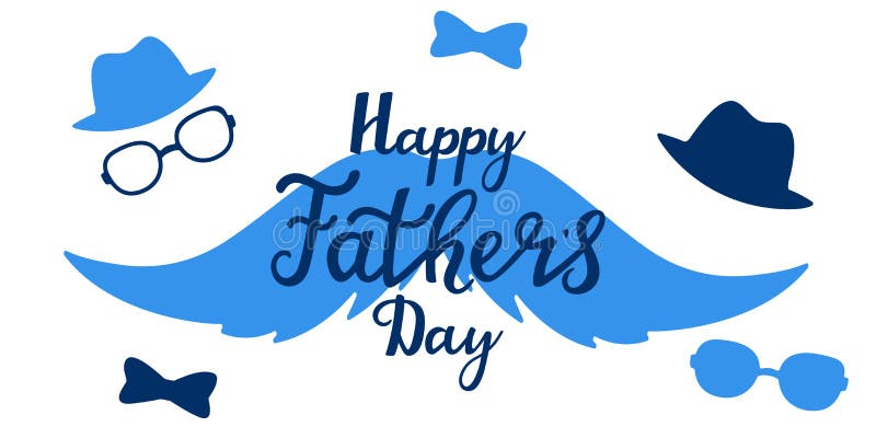 Iscrizione disegnata a mano di giorno felice del padre s Cartolina d'auguri, manifesto illustrazione vettoriale Iscrizione disegnata a mano di giorno felice del padre s Cartolina d'auguri, manifesto illustrazione vettoriale