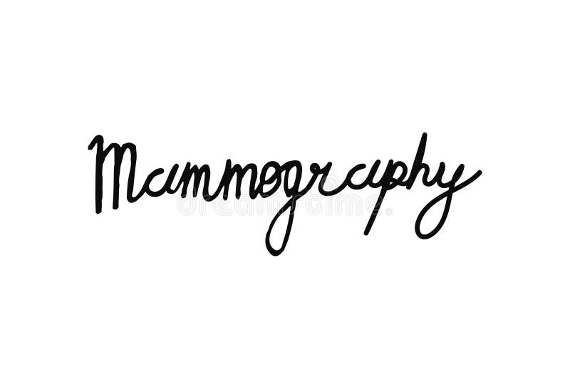 Iscrizione disegnata a mano di mammografia Lo scopo della mammografia ? l'individuazione tempestiva di cancro al seno illustrazione di stock Iscrizione disegnata a mano di mammografia Lo scopo della mammografia ? l'individuazione tempestiva di cancro al seno illustrazione di stock