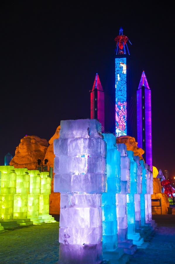 Isgravyrbyggnaden i Harbin royaltyfri foto