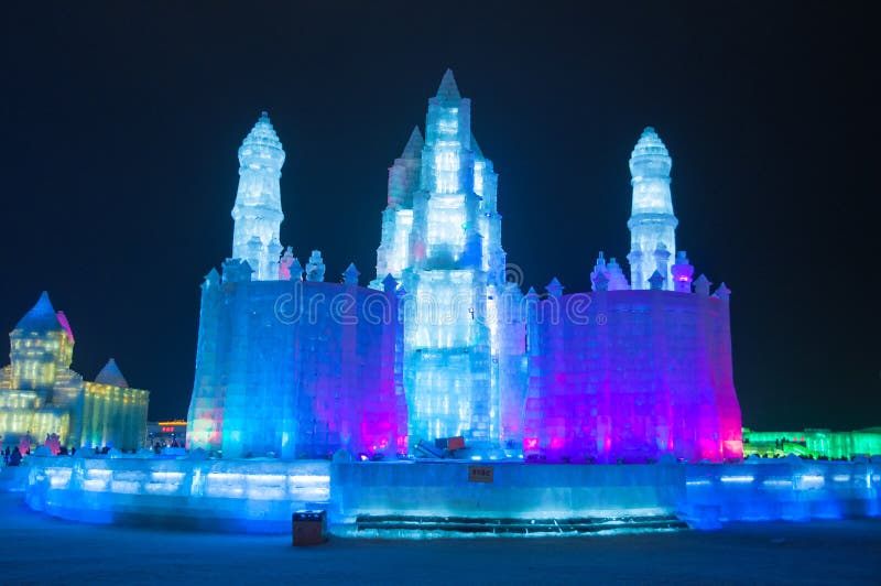 Isgravyrbyggnaden i Harbin royaltyfri foto