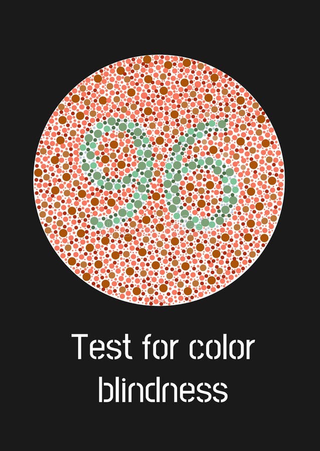 Ishihara Test for Color Blindness. Color Blind Test. Green Number 96 Ishihara Test for Color Blindness. Color Blind Test. Green Number 96