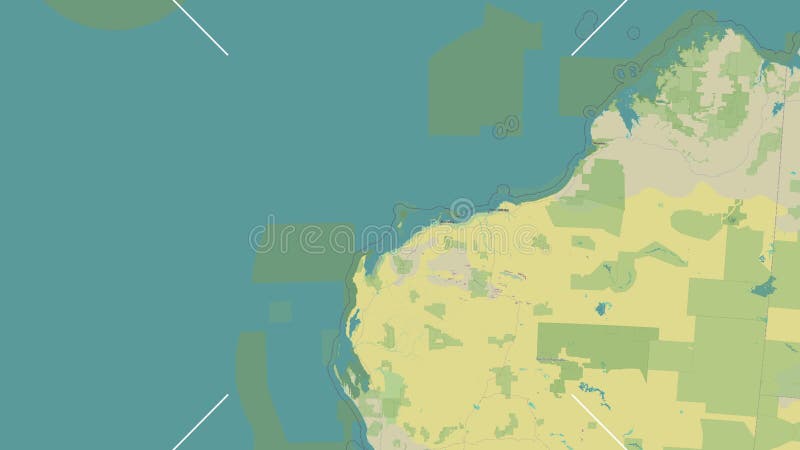 Isla Barrow en el Océano Índico. mapa OSM. 4. º diapositiva ilustración del vector
