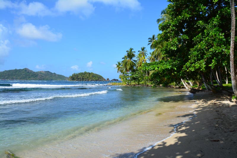 Isla Mamey i Panama i det karibiska havet royaltyfri bild Isla Mamey i Panama i det karibiska havet royaltyfri bild