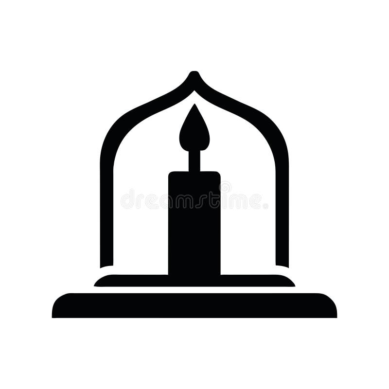Islam candle illustration stock vector. Illustration of ashura 295529734