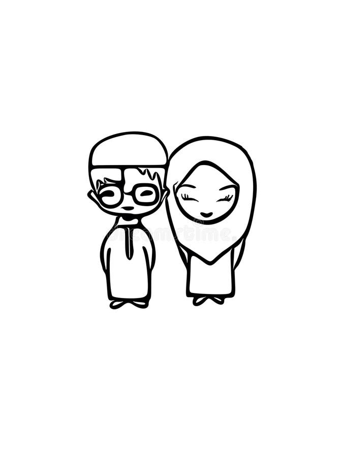 Islam couple cartoon stock illustration. Illustration of couple - 148215340 Islam couple cartoon stock illustration. Illustration of couple - 148215340