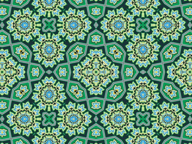 Islamic Art Pattern and Geometric Background Stock Illustration -  Illustration of card, pattern: 175362425