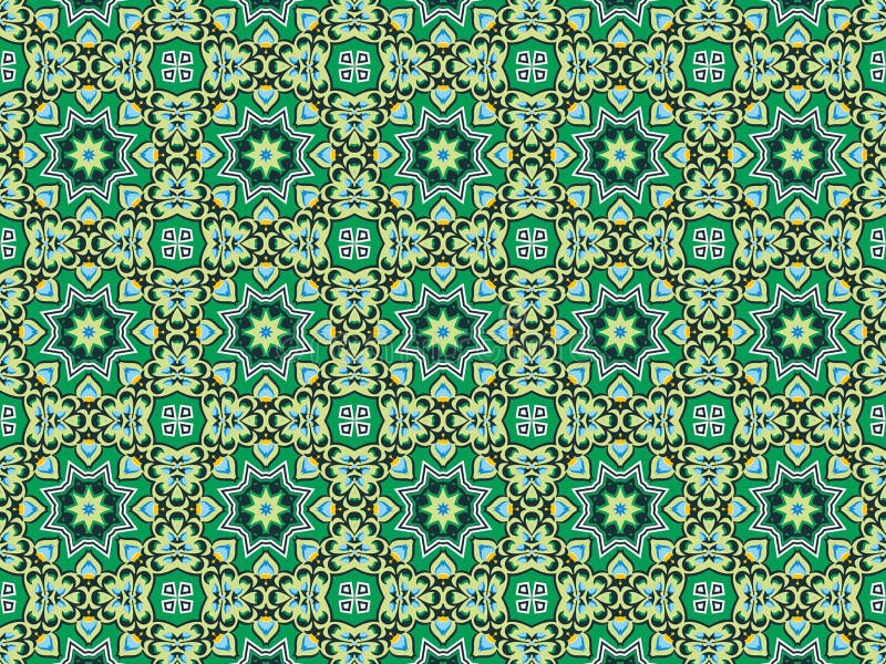 Islamic Art Pattern and Geometric Background Stock Illustration -  Illustration of arabian, ornament: 175361013