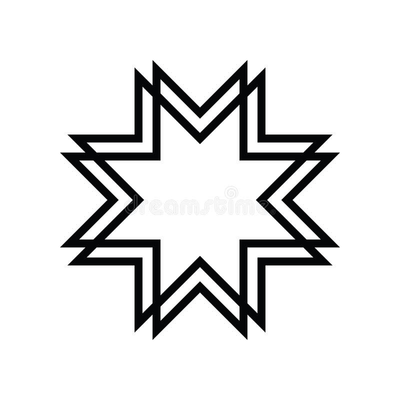 Eight Pointed Star Symbol Light Flare Stock Illustration Illustration