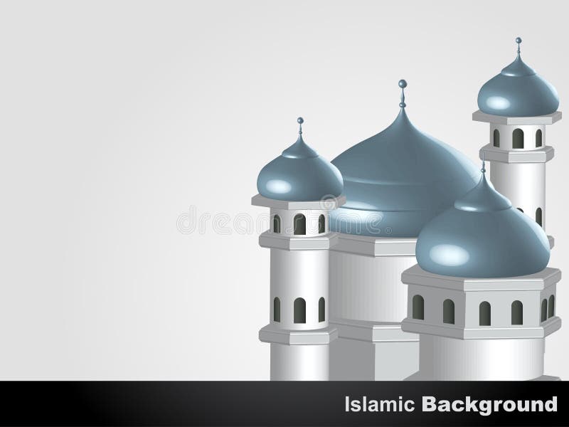 Islamic mosque background stock vector. Image of mubarak 