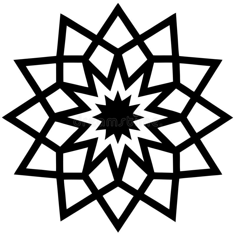 Islamic Pattern silhouette stock illustration. Illustration of religion