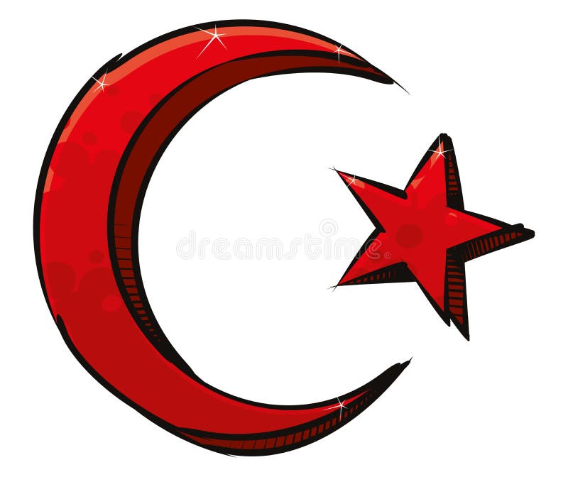 islamic-star-and-crescent-symbol-stock-vector-illustration-of-spirit