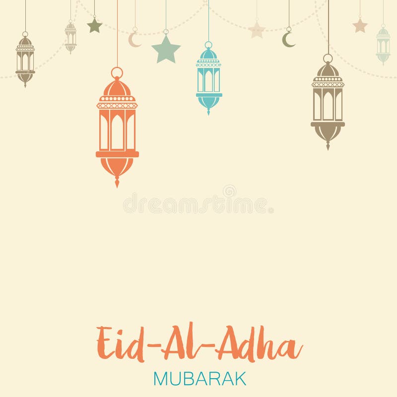 Islamisk festival av offret, Eid Al Adha Mubarak Greeting Card Det kan vara nödvändigt för kapacitet av designarbete stock illustrationer Islamisk festival av offret, Eid Al Adha Mubarak Greeting Card Det kan vara nödvändigt för kapacitet av designarbete stock illustrationer