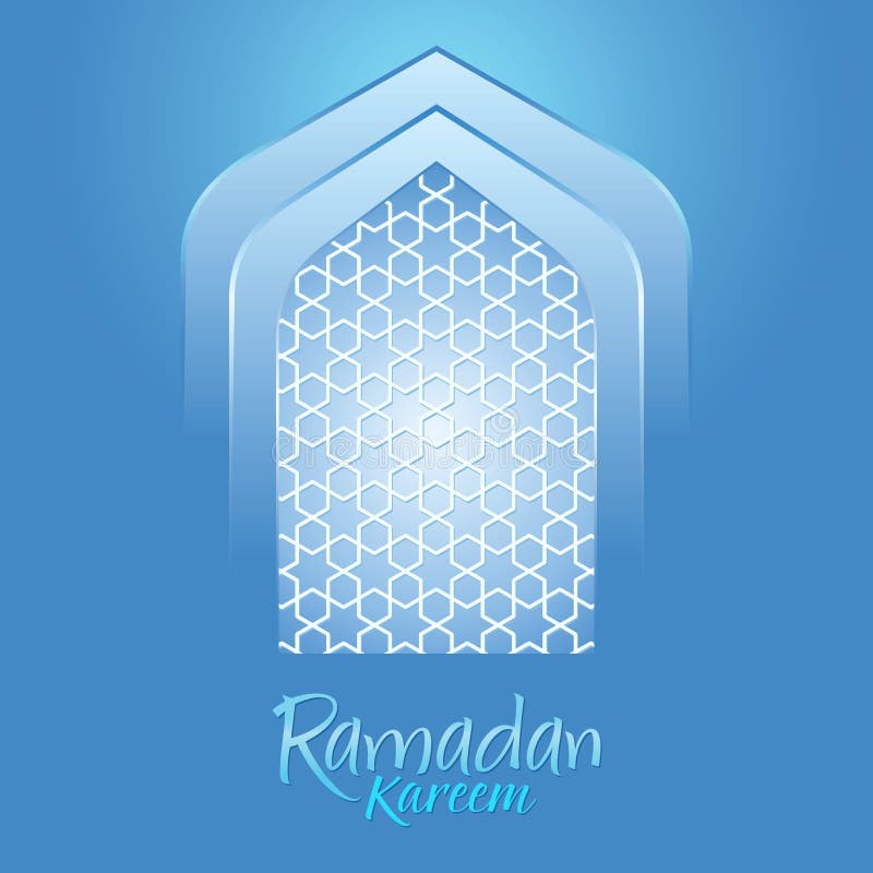 Islamiska Ramadan Kareem Blue Background vektor illustrationer Islamiska Ramadan Kareem Blue Background vektor illustrationer