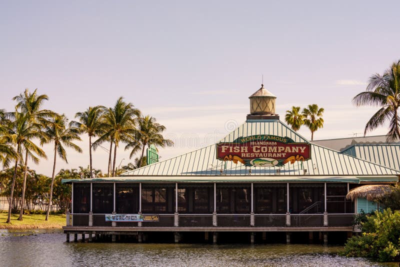 Islamorada Fish Company Restaurant Dania Beach FL Editorial Stock Photo