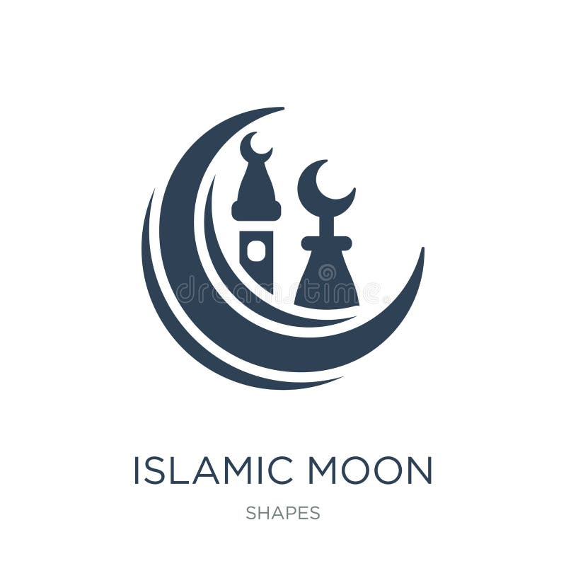 islamska księżyc ikona w modnym projekta stylu islamska księżyc ikona odizolowywająca na białym tle islamskiej księżyc wektorowa ilustracji islamska księżyc ikona w modnym projekta stylu islamska księżyc ikona odizolowywająca na białym tle islamskiej księżyc wektorowa ilustracji