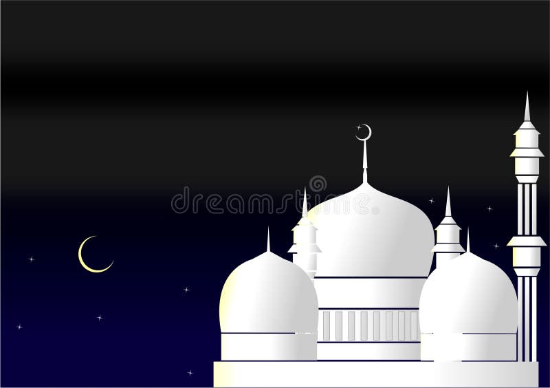 Islamski kartka z pozdrowieniami royalty ilustracja
