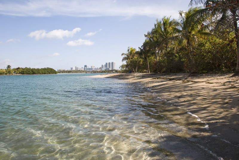 Isla en sur bahía afuera.