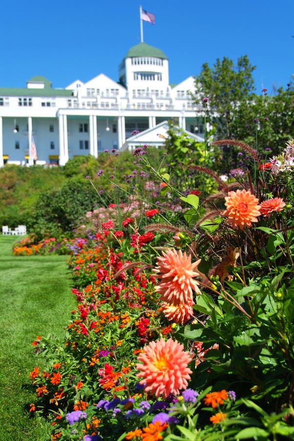 Island Flowers stock photo. Image of trees, grass, mackinac 23747028
