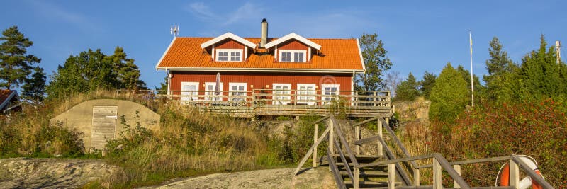 The Island Harstena in Sweden Stock Photo - Image of hunting