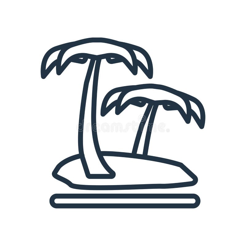 Island icon vector isolated on white background, Island sign vector illustration Island icon vector isolated on white background, Island sign vector illustration