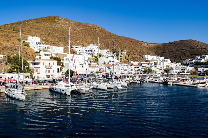 The island of Kythnos stock image The island of Kythnos stock image