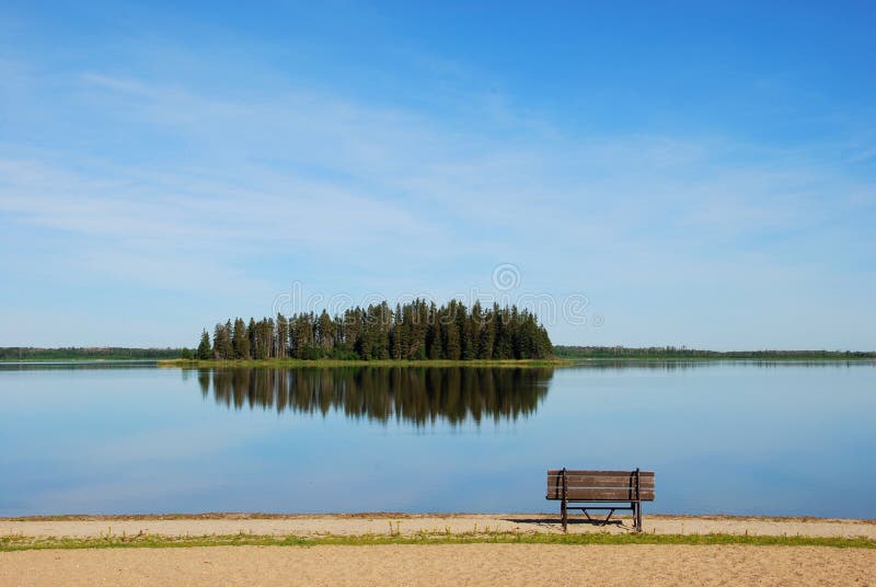 Island in the lake