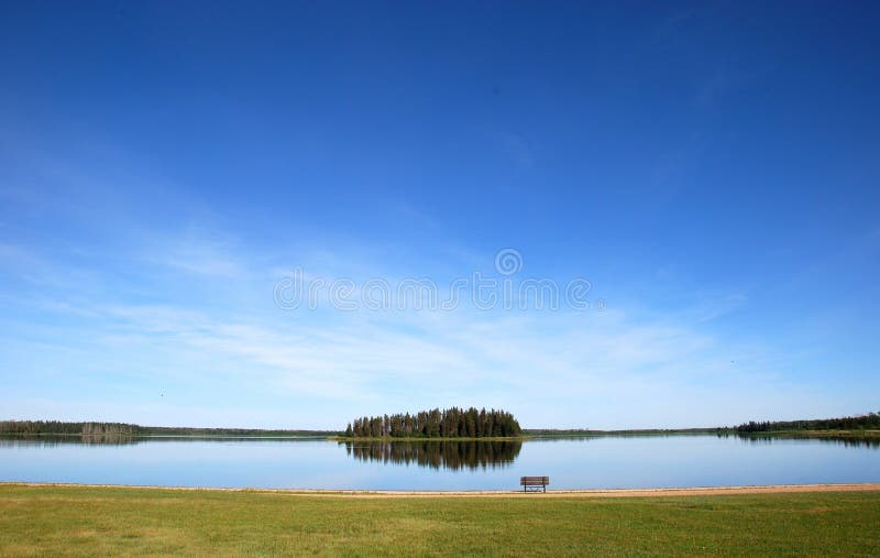 Island in the lake