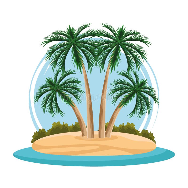 Island Top View Icon Cartoon Black And White Stock Vector ...
