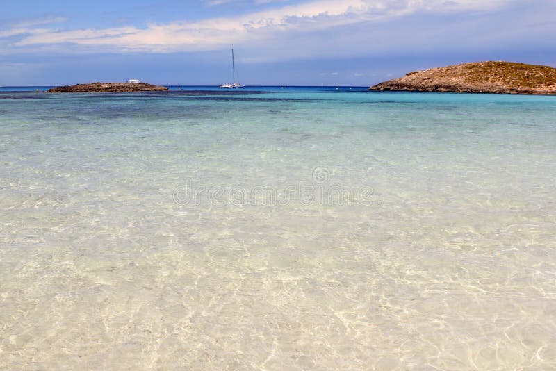 Islas Formentera Balearic Island de la playa de Illetes