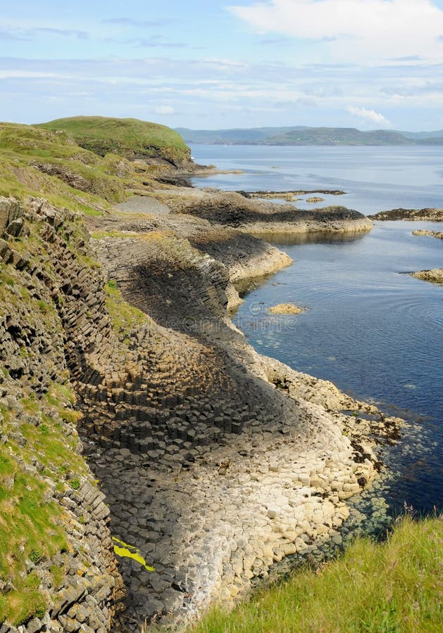 islelinje kuststaffa arkivfoto islelinje kuststaffa arkivfoto