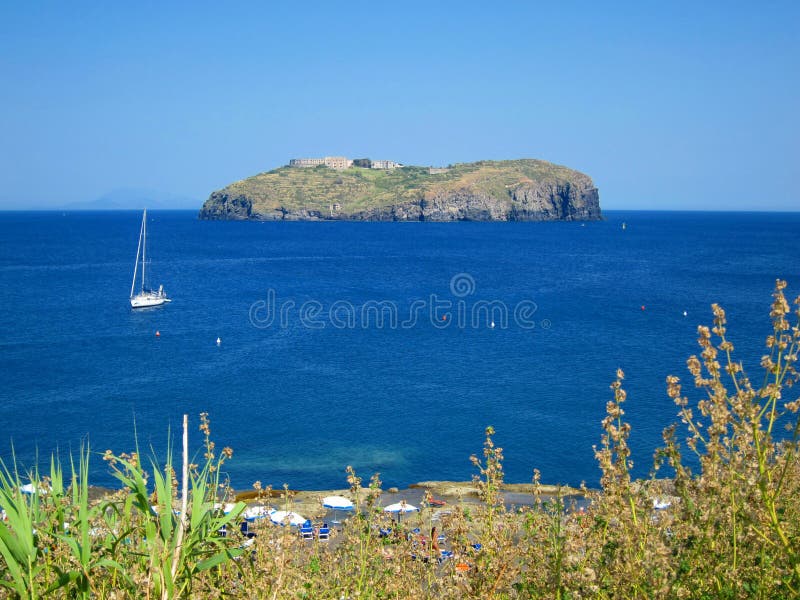 Islet of Santo Stefano from Ventotene island