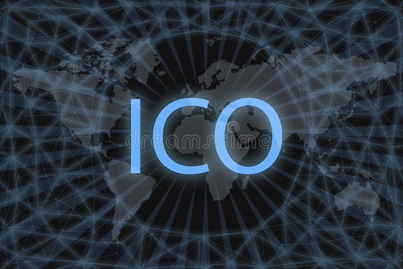 ISO inscription in a circle.. Abstract illustration. With a dark background and a world map shrouded in a net. Graphic concept for stock illustration ISO inscription in a circle.. Abstract illustration. With a dark background and a world map shrouded in a net. Graphic concept for stock illustration