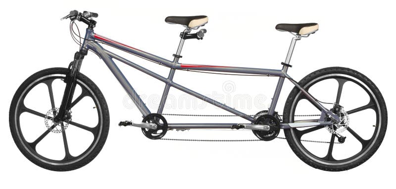 Isoalted tandem bicycle