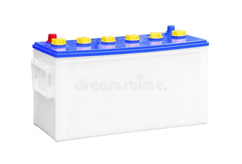Isolado da bateria do acumulador imagem de stock royalty free