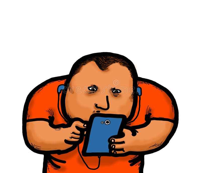 Isolamento social dos meios do telefone celular ilustração stock Isolamento social dos meios do telefone celular ilustração stock