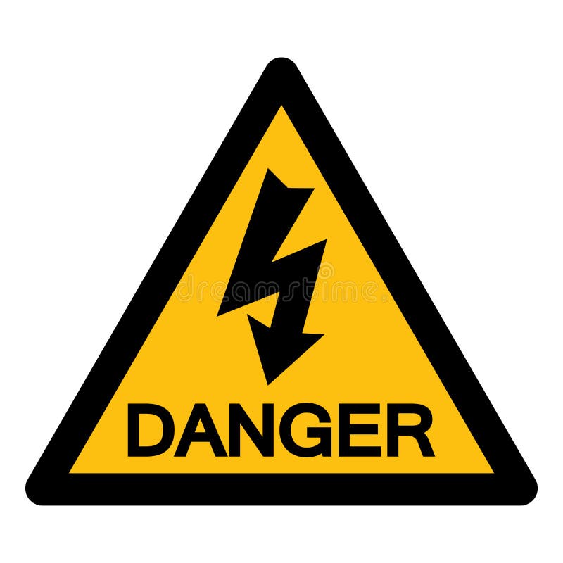 Isolat à haute tension de signe de symbole sur le fond blanc, illustration ENV de vecteur 10 illustration libre de droits Isolat à haute tension de signe de symbole sur le fond blanc, illustration ENV de vecteur 10 illustration libre de droits