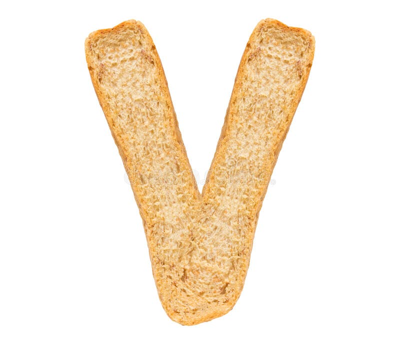 Isolate Bread Alphabet stock photo. Image of food, alphabets 84348860