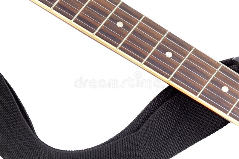 Isolated Acoustic Guitar Fingerboard Stock Image Image of octave