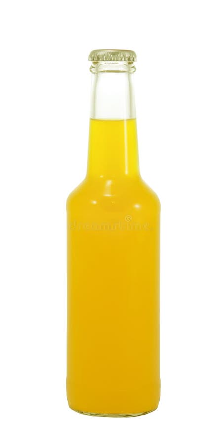 Isolated alcohol bottle