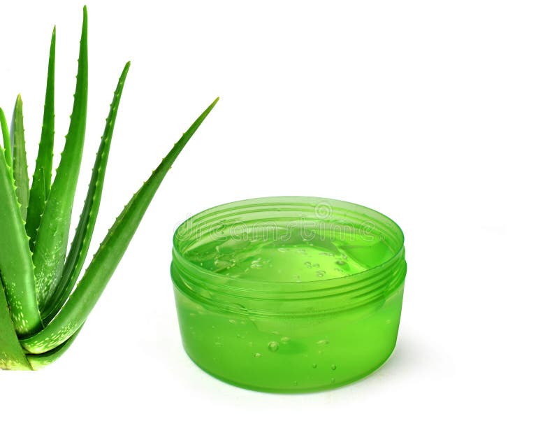 Isolated Aloe Vera Gel on a White Background is Ideal for Presentations.  Stock Photo - Image of aloe, green: 228531500