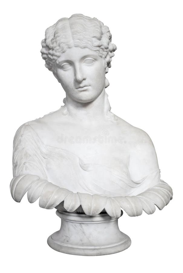 A Parian bust of a Renaissance Woman