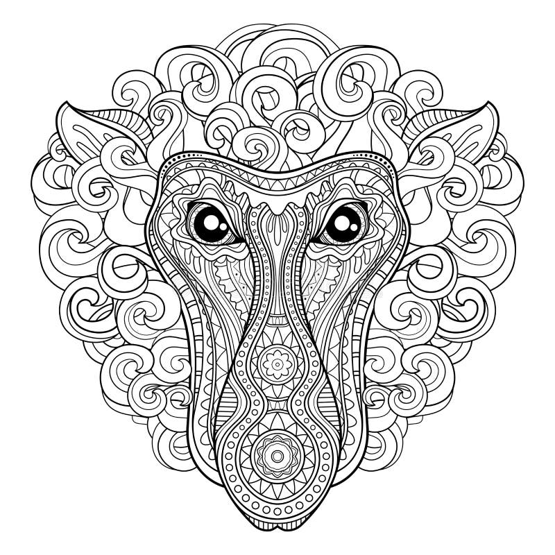 Vector Tribal Decorative Proboscis vector illustration