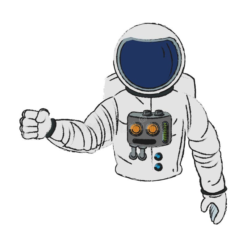 Isolated Astronaut Cartoon Design Stock Vector - Illustration of nasa ...