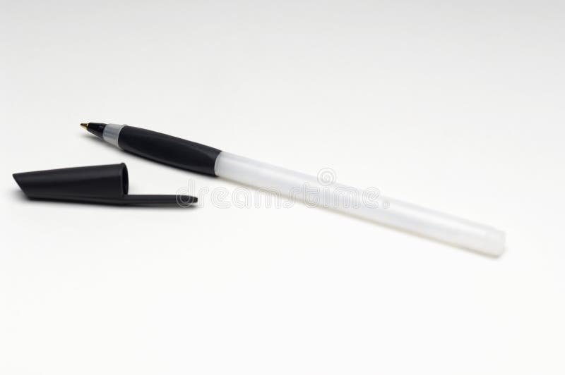 Ballpoint Pen with Cap stock image. Image of point, isolated 29661819